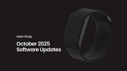 Mise à jour logicielle d'octobre 2025 pour le Helio Strap