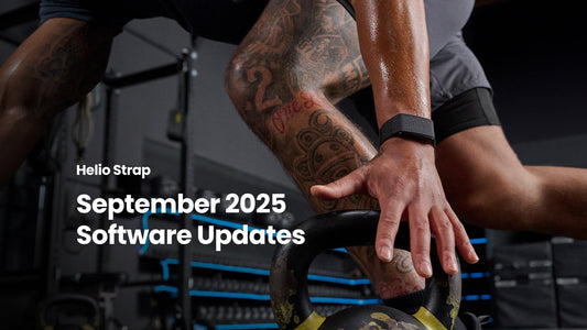 Mise à jour logicielle Helio Strap septembre 2025
